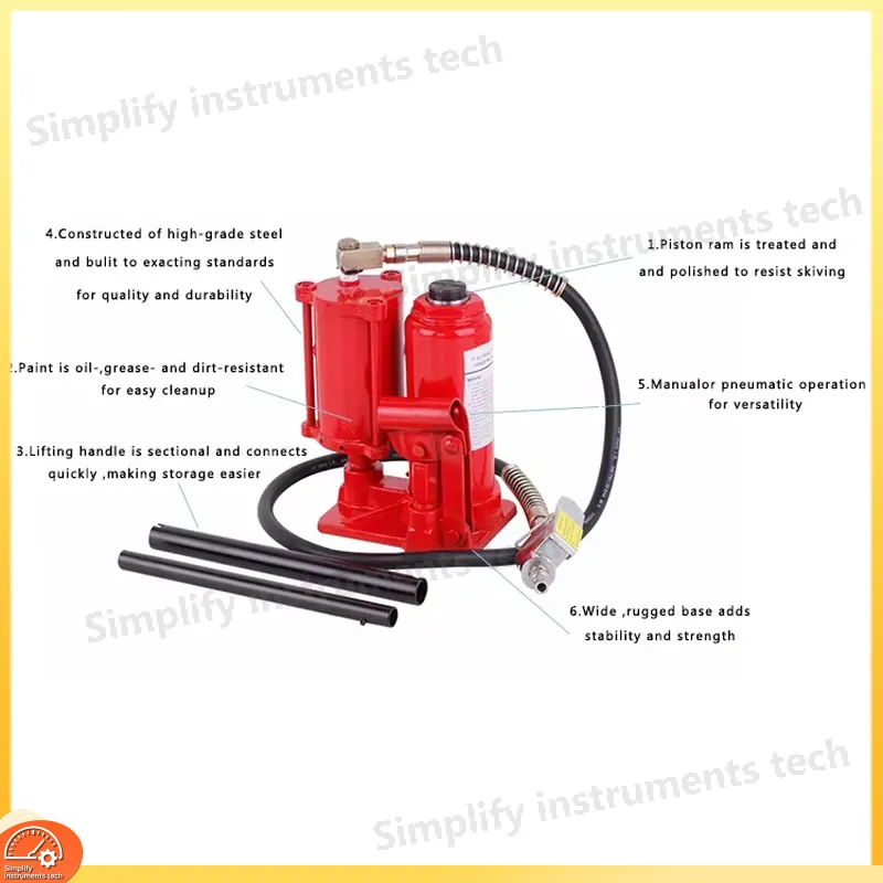 5トン空気圧式エア油圧ボトルジャッキ、トラック用ヘビーデュー - Heavy Equipment Jack のレビューと価格