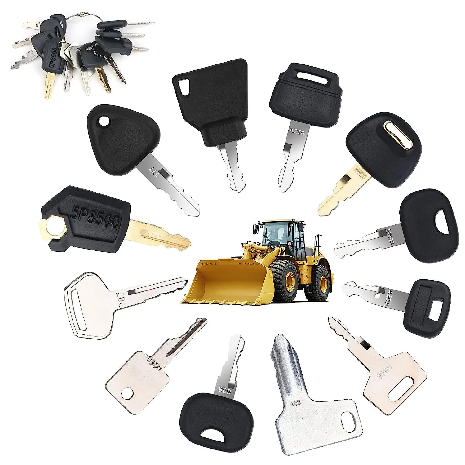 12キー重機建設用イグニッションキー キャタピラー、JCB、 - Heavy Equipment Komatsu のレビューと価格